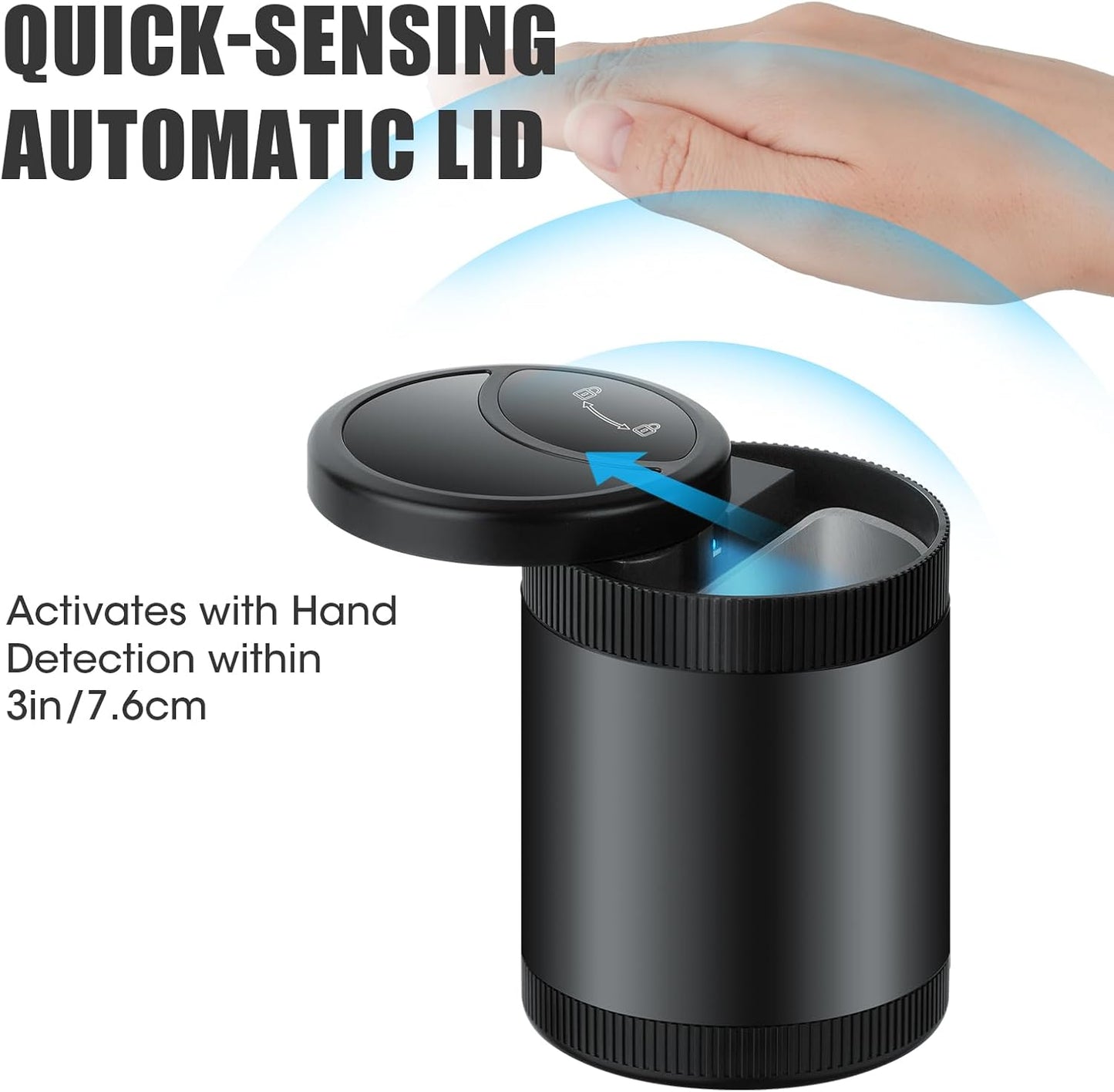 Automatic Open Close Car Ashtray with Lid