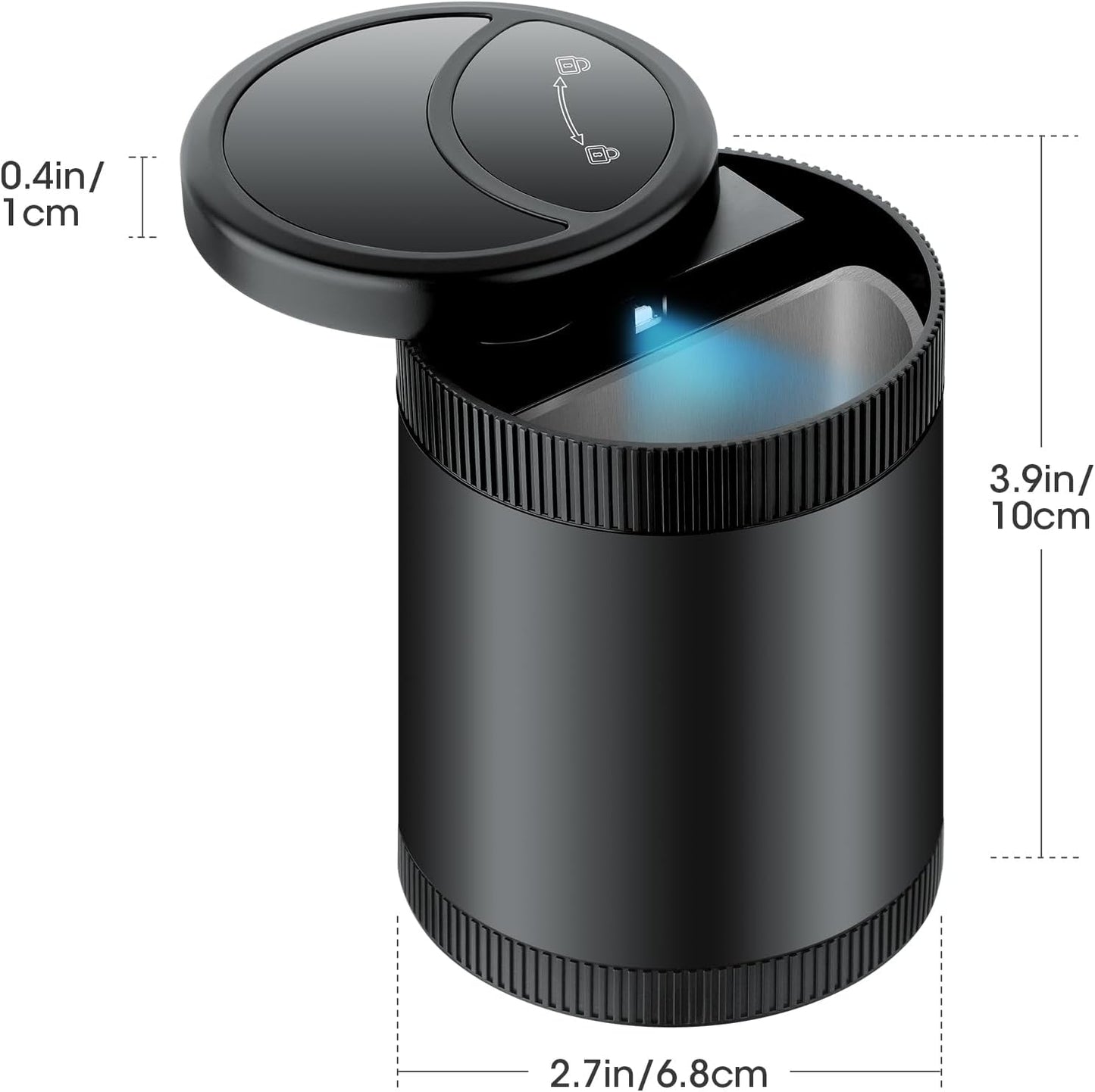 Automatic Open Close Car Ashtray with Lid