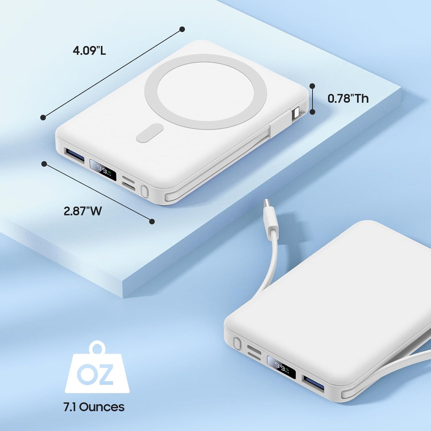 10,000 mAh Mag-safe Portable Charger