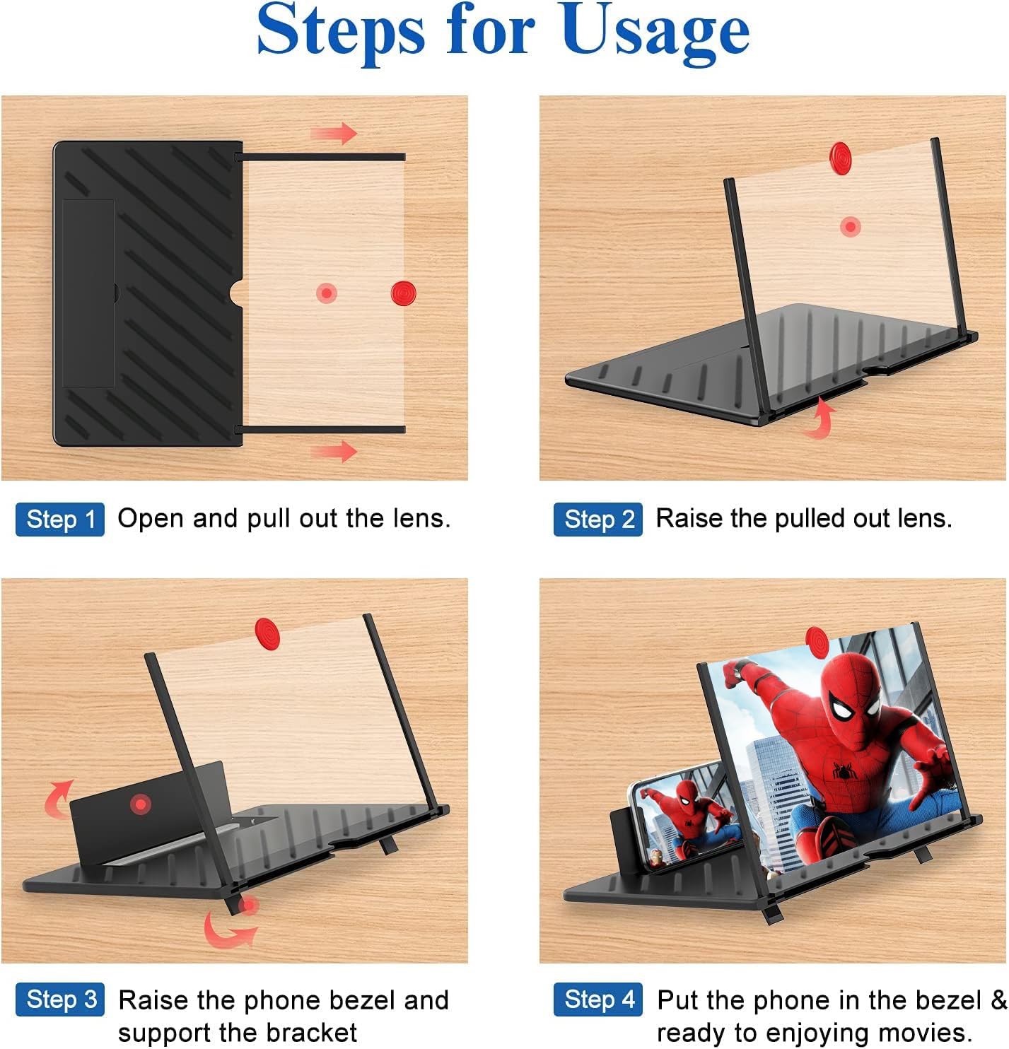 3D Screen Magnifier for Cell Phone